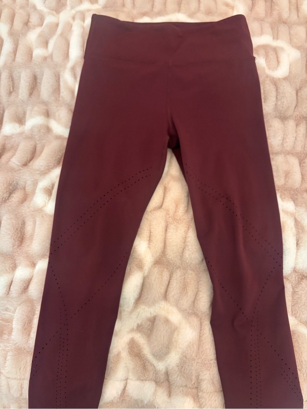 Burgundy Active Leggings